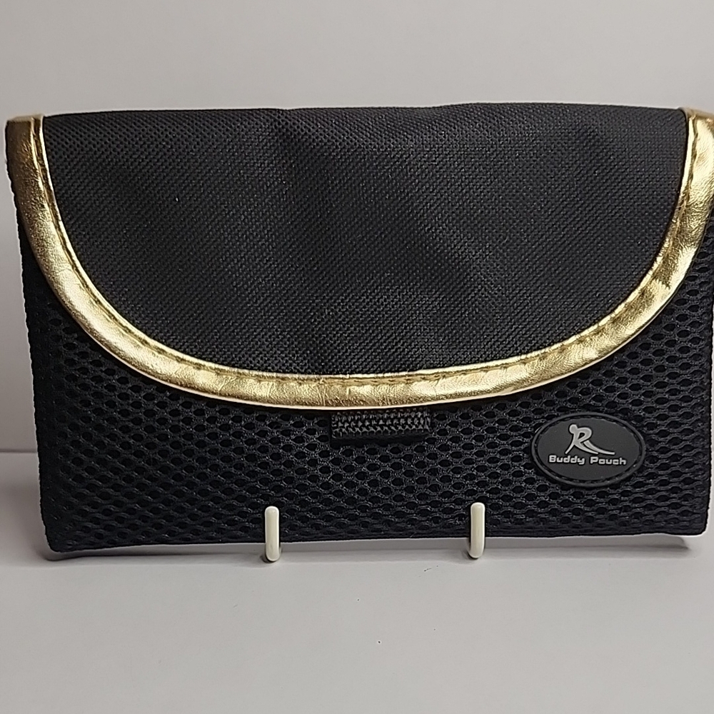 Buddy Pouch Black and Gold Magnetic Fit Pouch